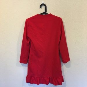 Topshop Dresses - NWT Topshop frill hem blazer dress Topshop Dresses - NWT Topshop frill hem blazer dress